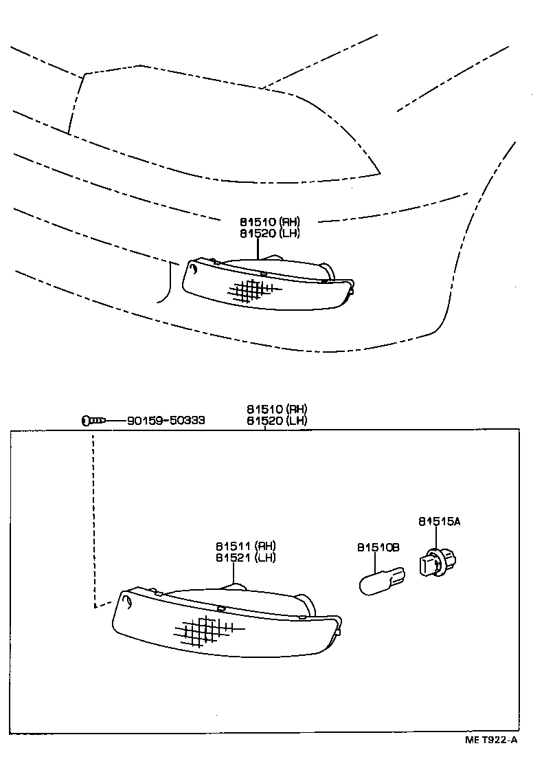 Exploded illustration MET922A