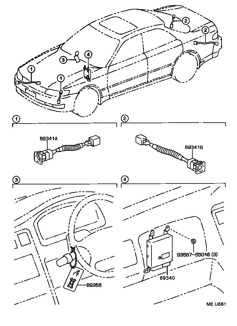 Exploded illustration MEU581