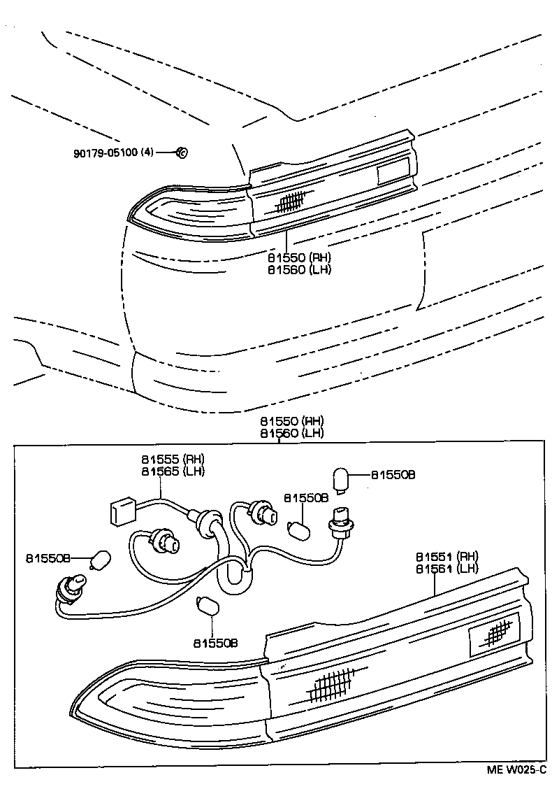 Exploded illustration MEW025C