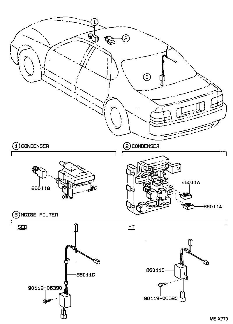 Exploded illustration MEX779