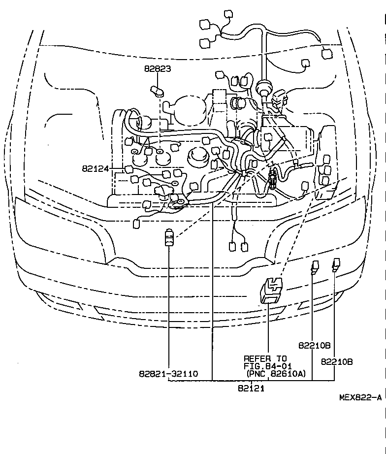 Exploded illustration MEX822A