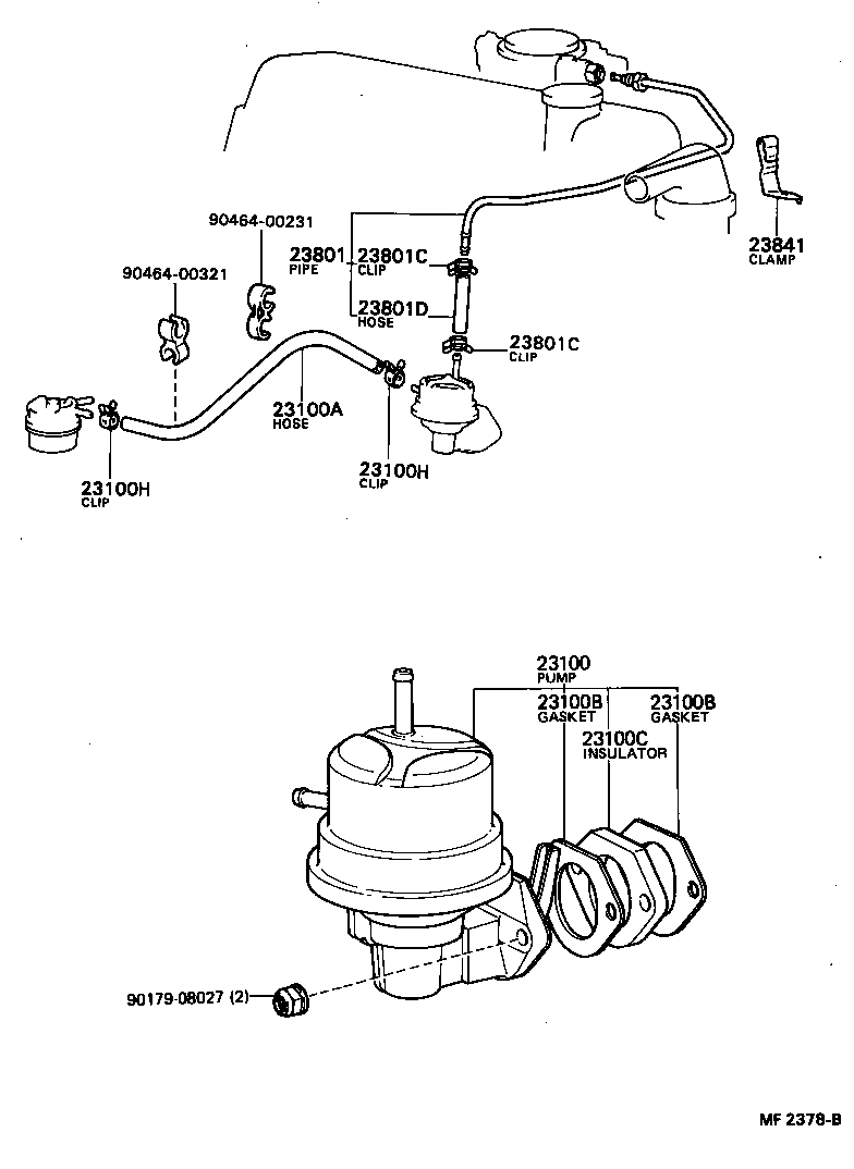 Exploded illustration MF2378B