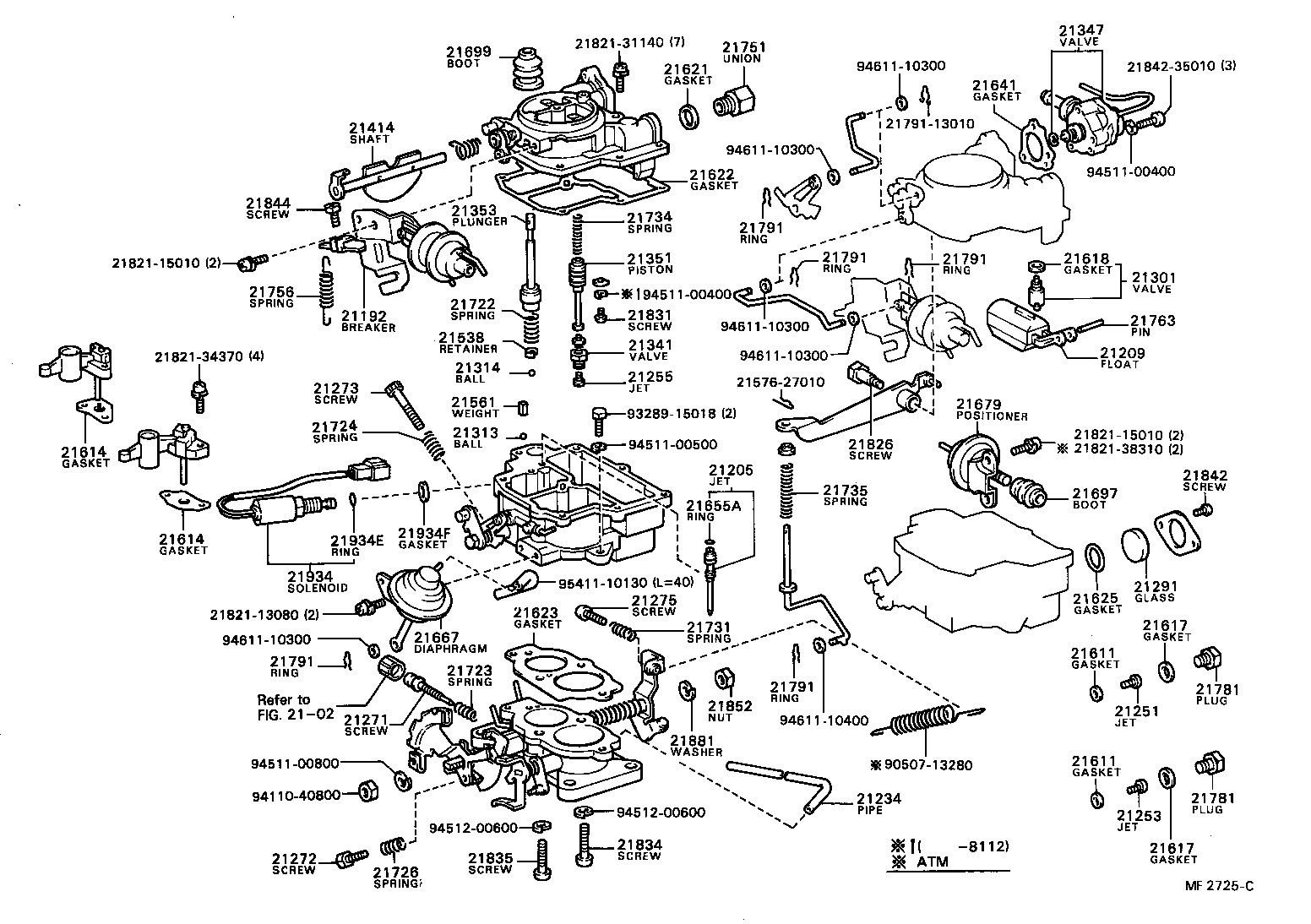 Exploded illustration MF2725C