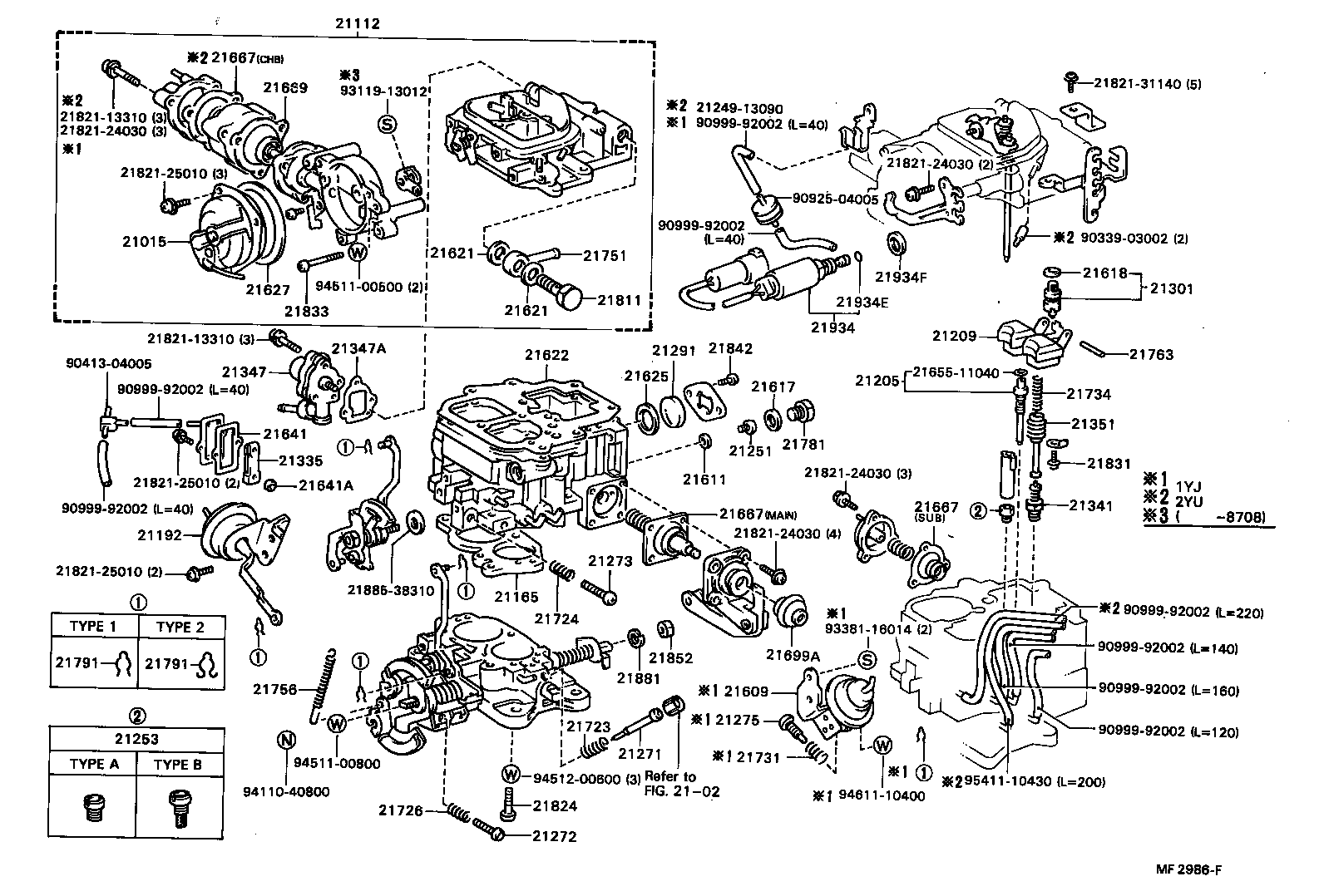 Exploded illustration MF2986F