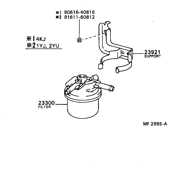 Exploded illustration MF2995A