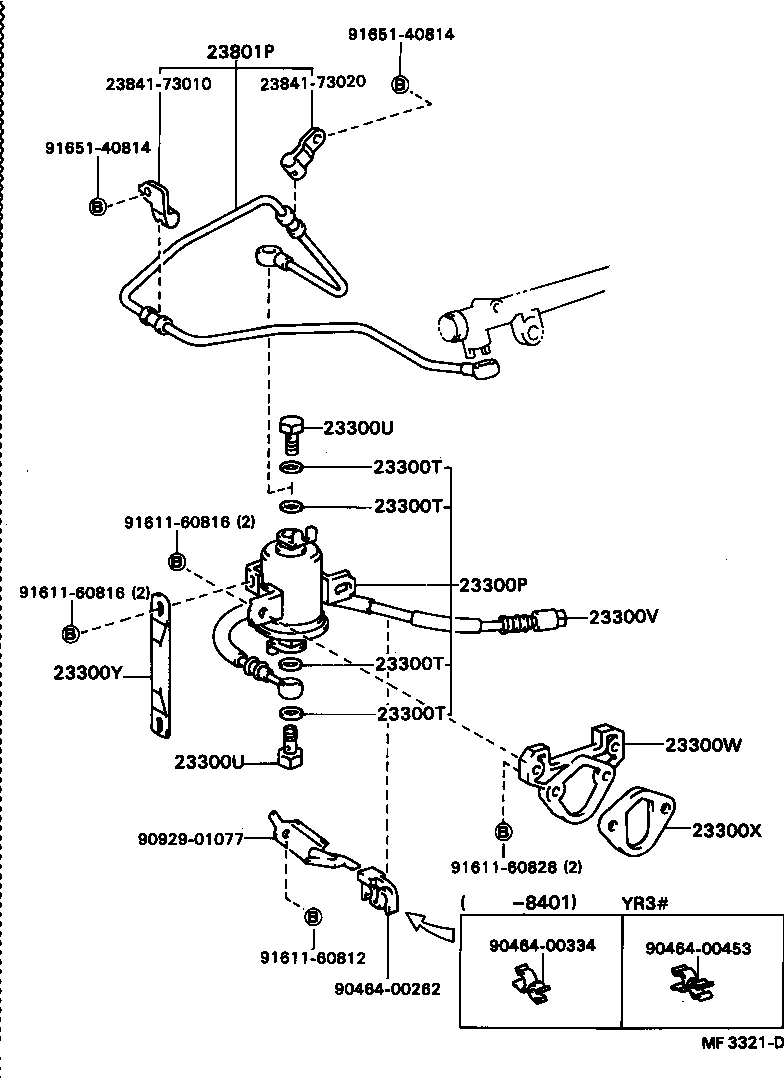 Exploded illustration MF3321D