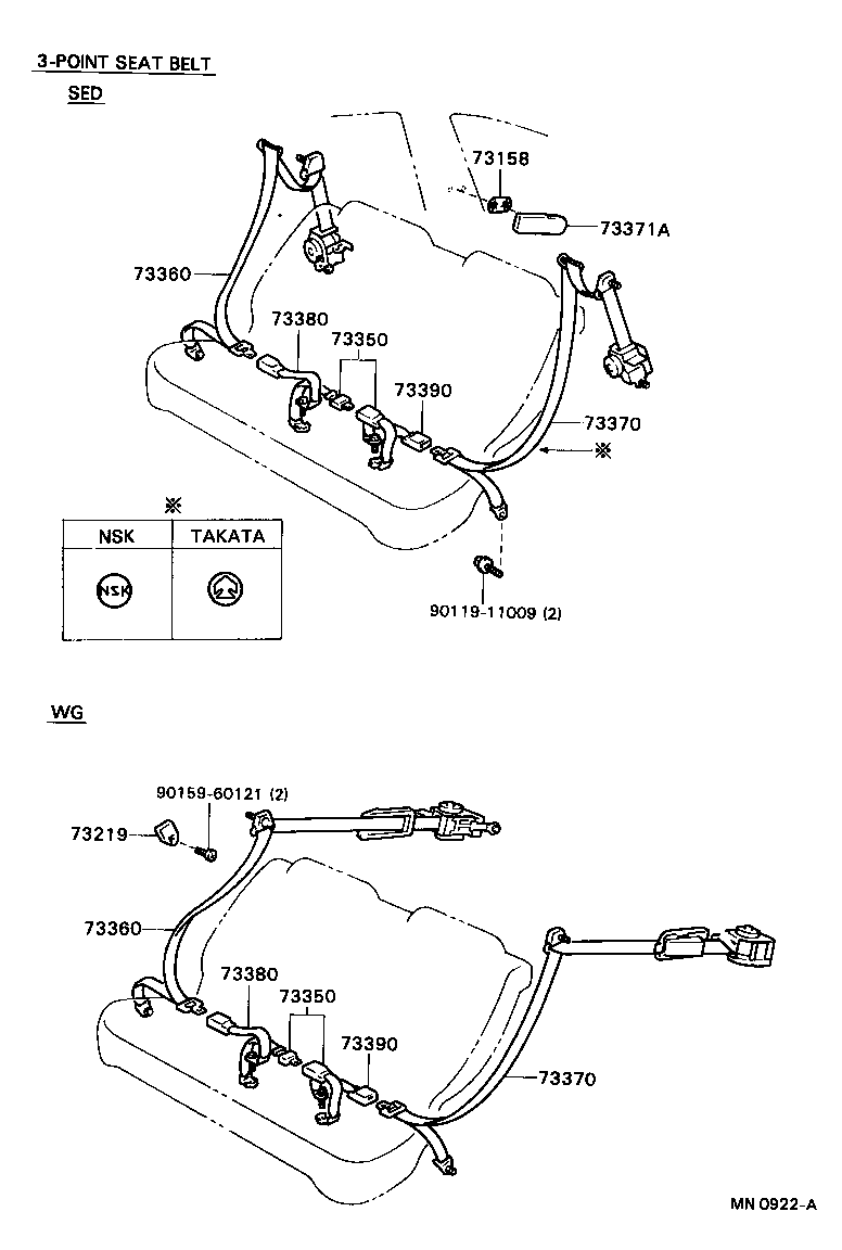 Exploded illustration MN0922A