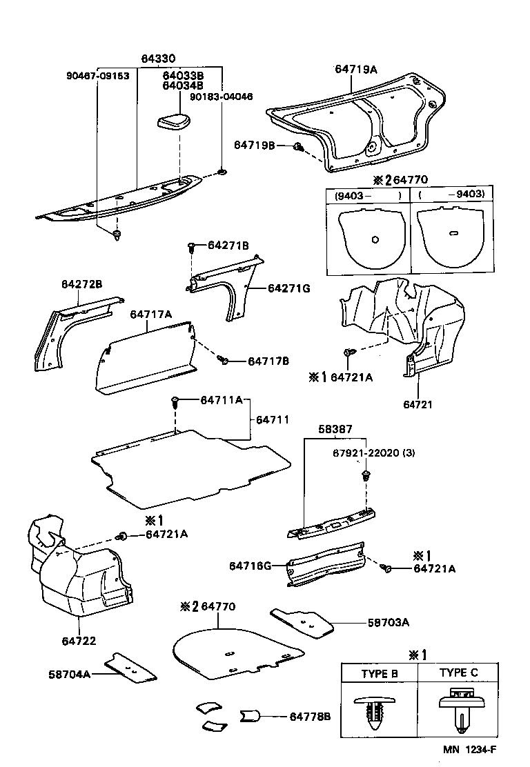 Exploded illustration MN1234F
