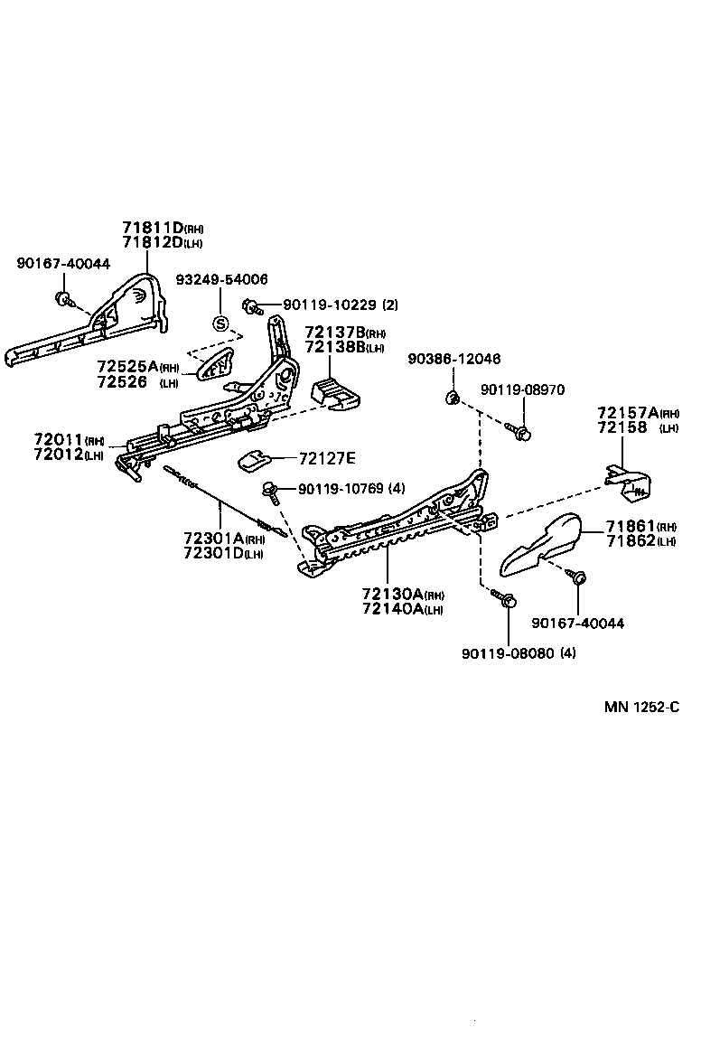 Exploded illustration MN1252C