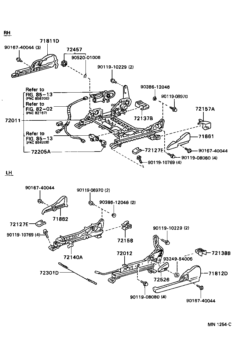 Exploded illustration MN1254C