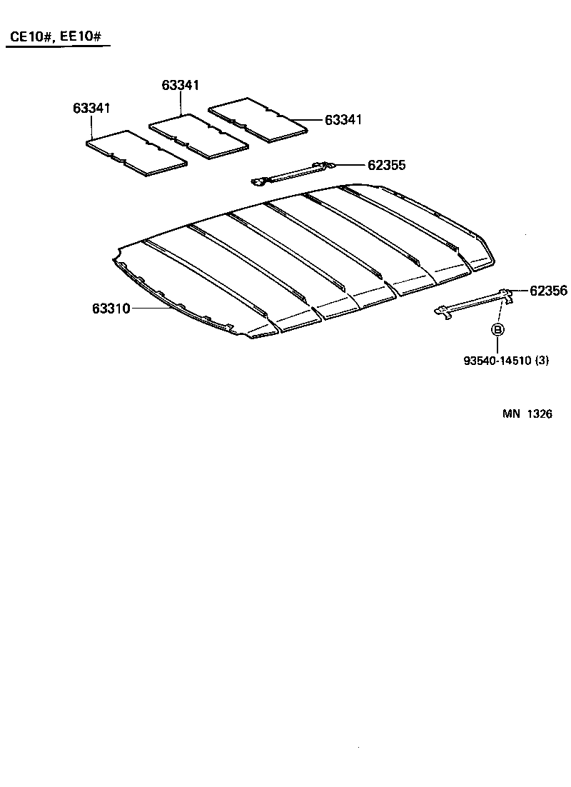 Exploded illustration MN1326