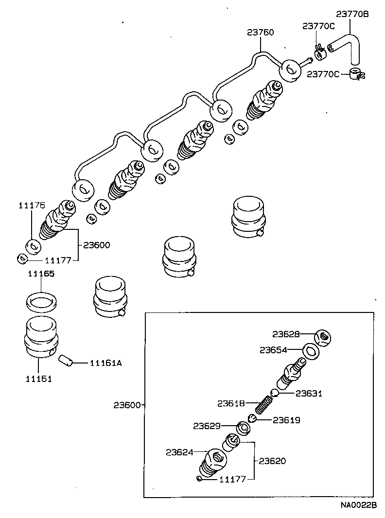 Exploded illustration NA0022B