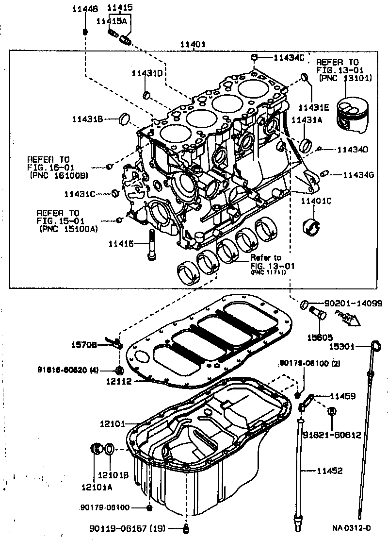 Exploded illustration NA0312D