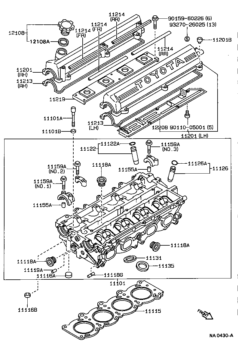 Exploded illustration NA0430A