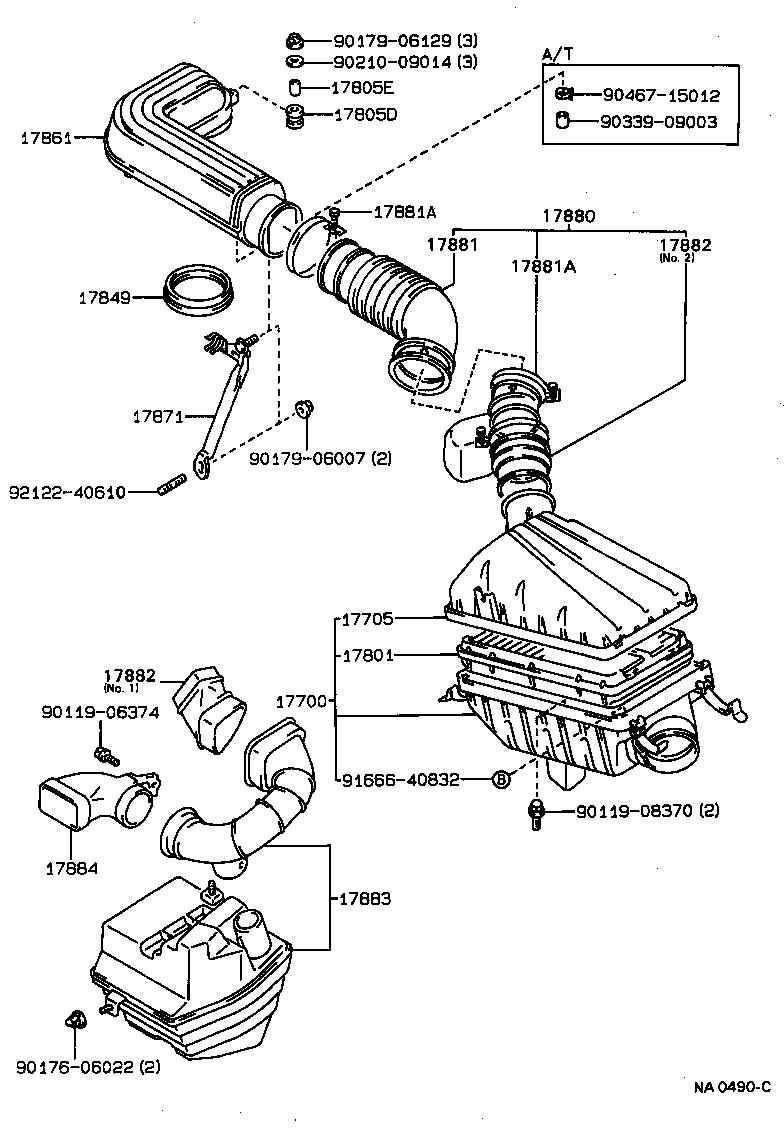 Exploded illustration NA0490C