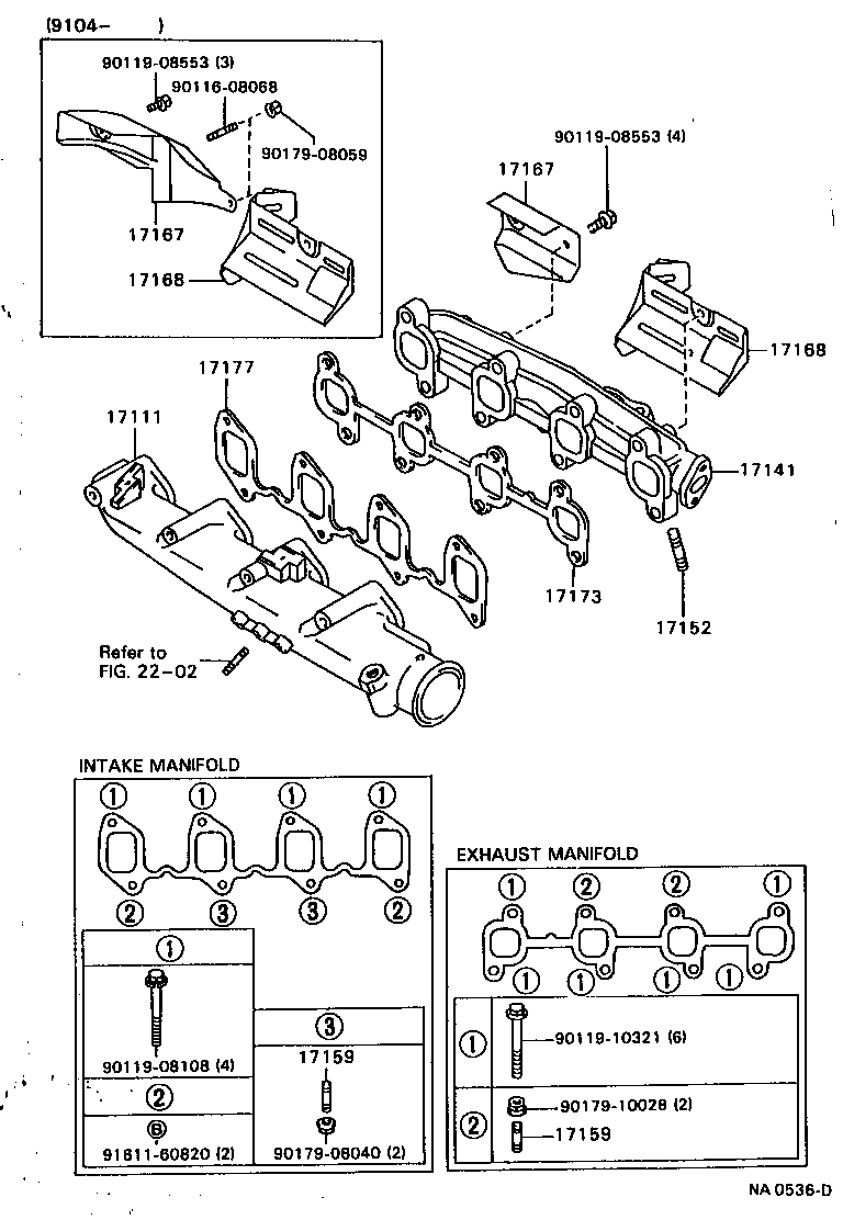 Exploded illustration NA0536D