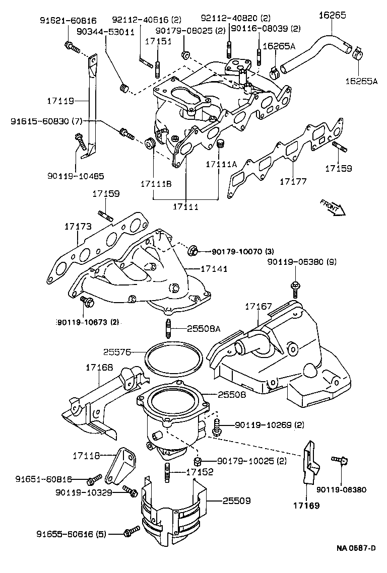 Exploded illustration NA0587D