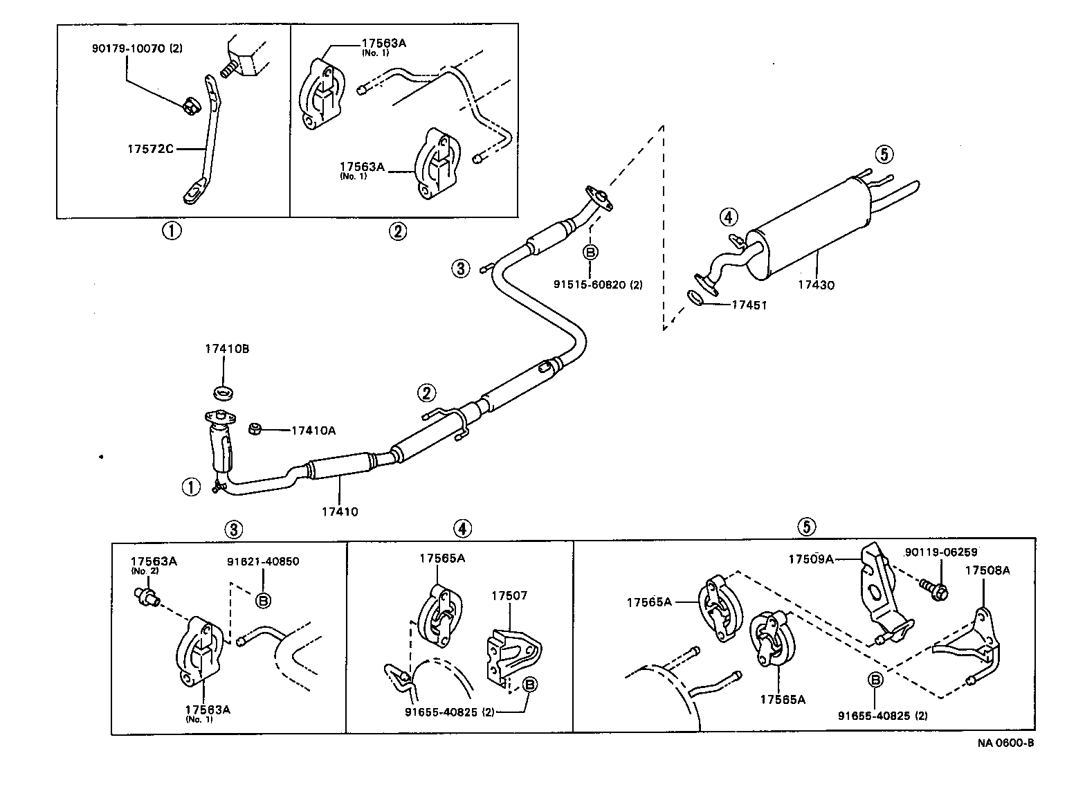 Exploded illustration NA0600B