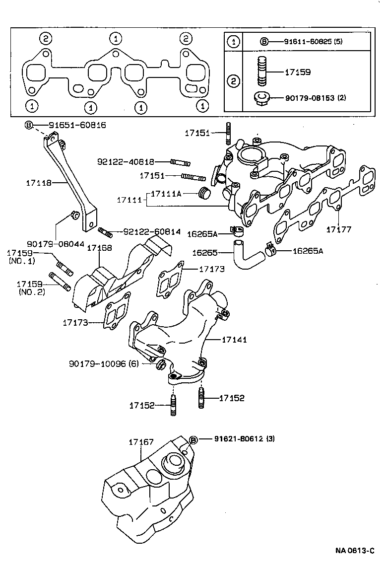 Exploded illustration NA0613C