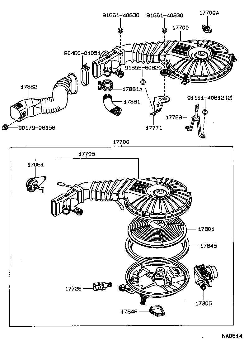 Exploded illustration NA0614