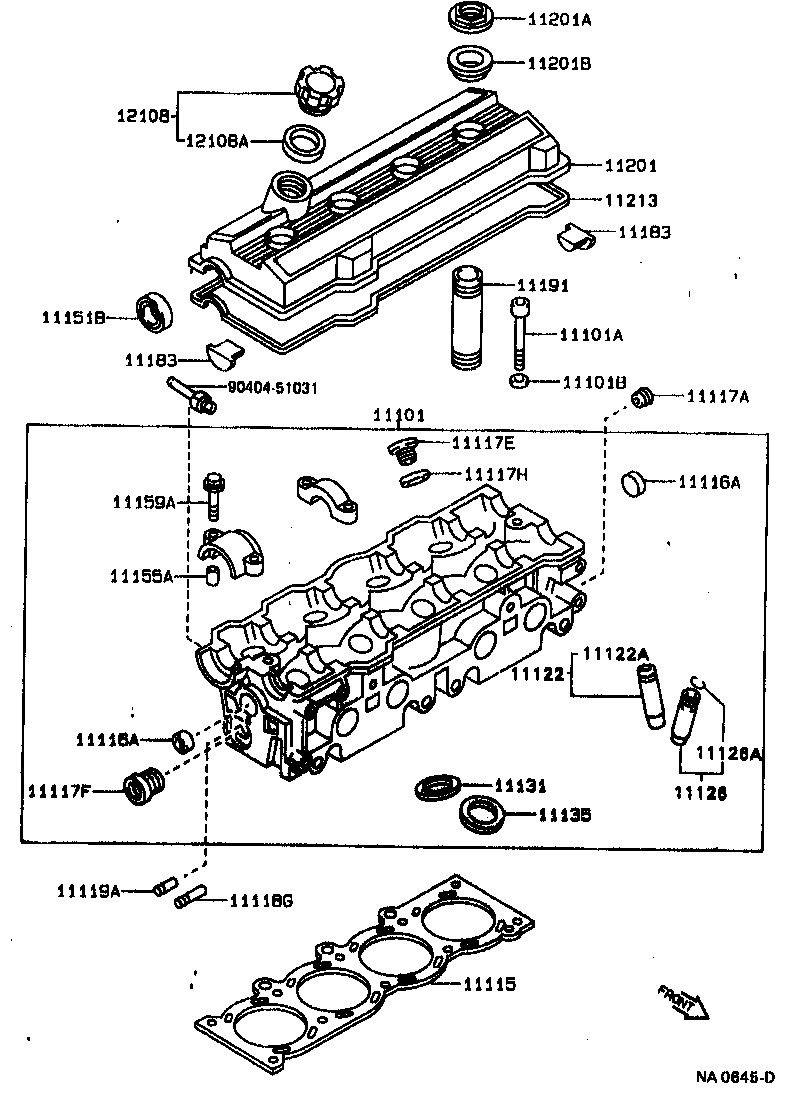 Exploded illustration NA0645D