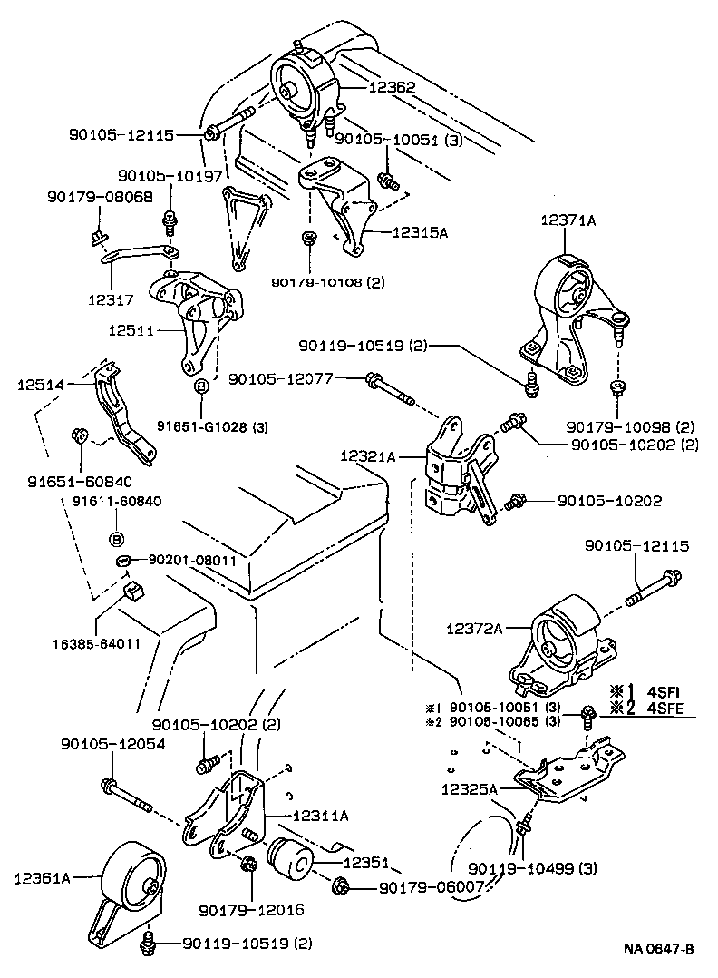 Exploded illustration NA0647B
