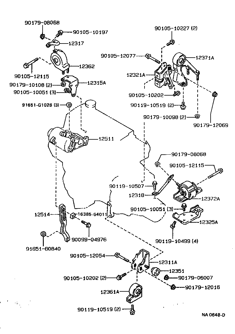 Exploded illustration NA0648D