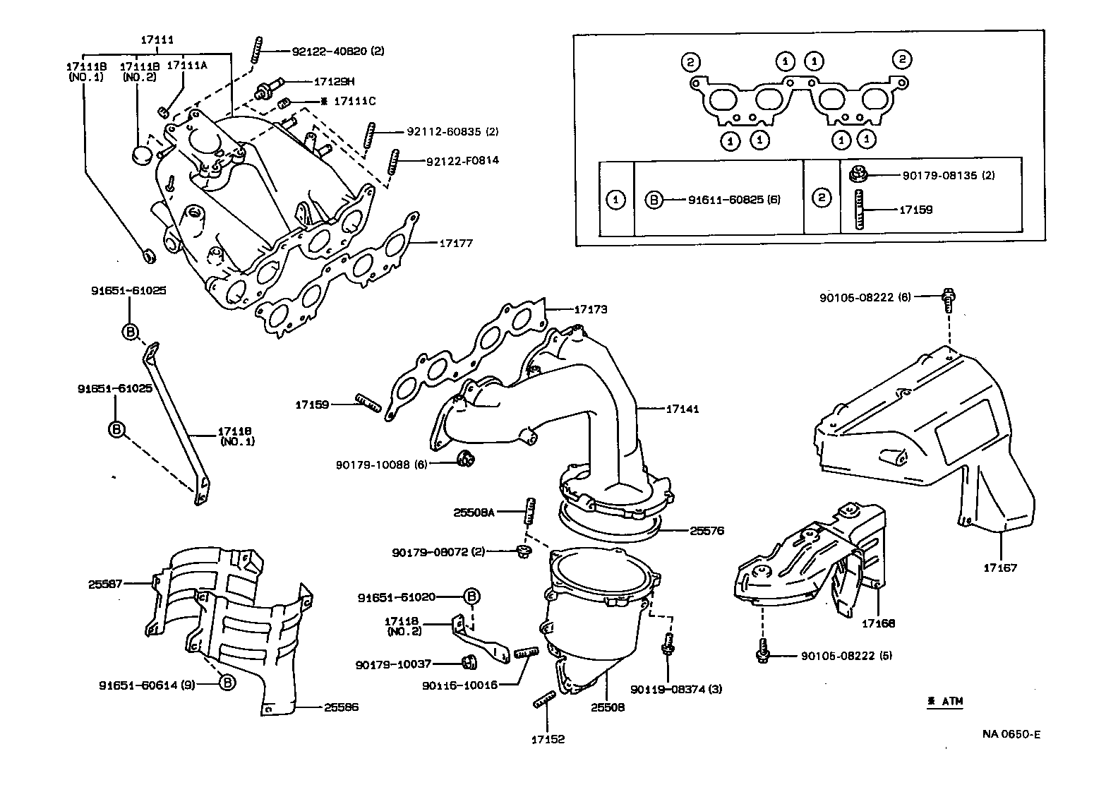 Exploded illustration NA0650E
