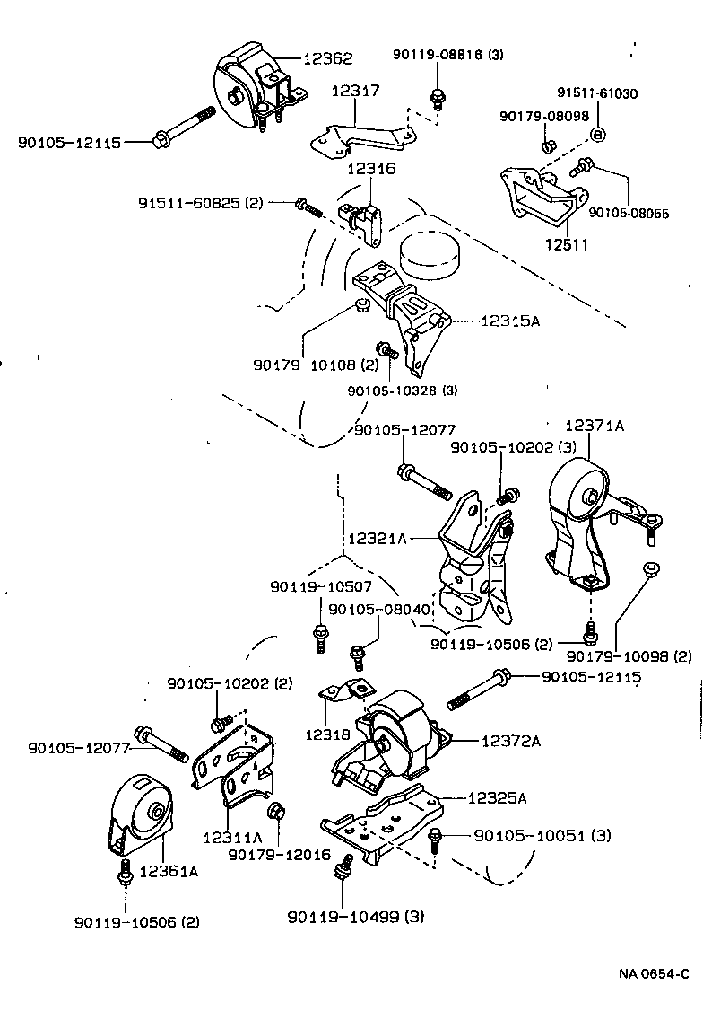 Exploded illustration NA0654C