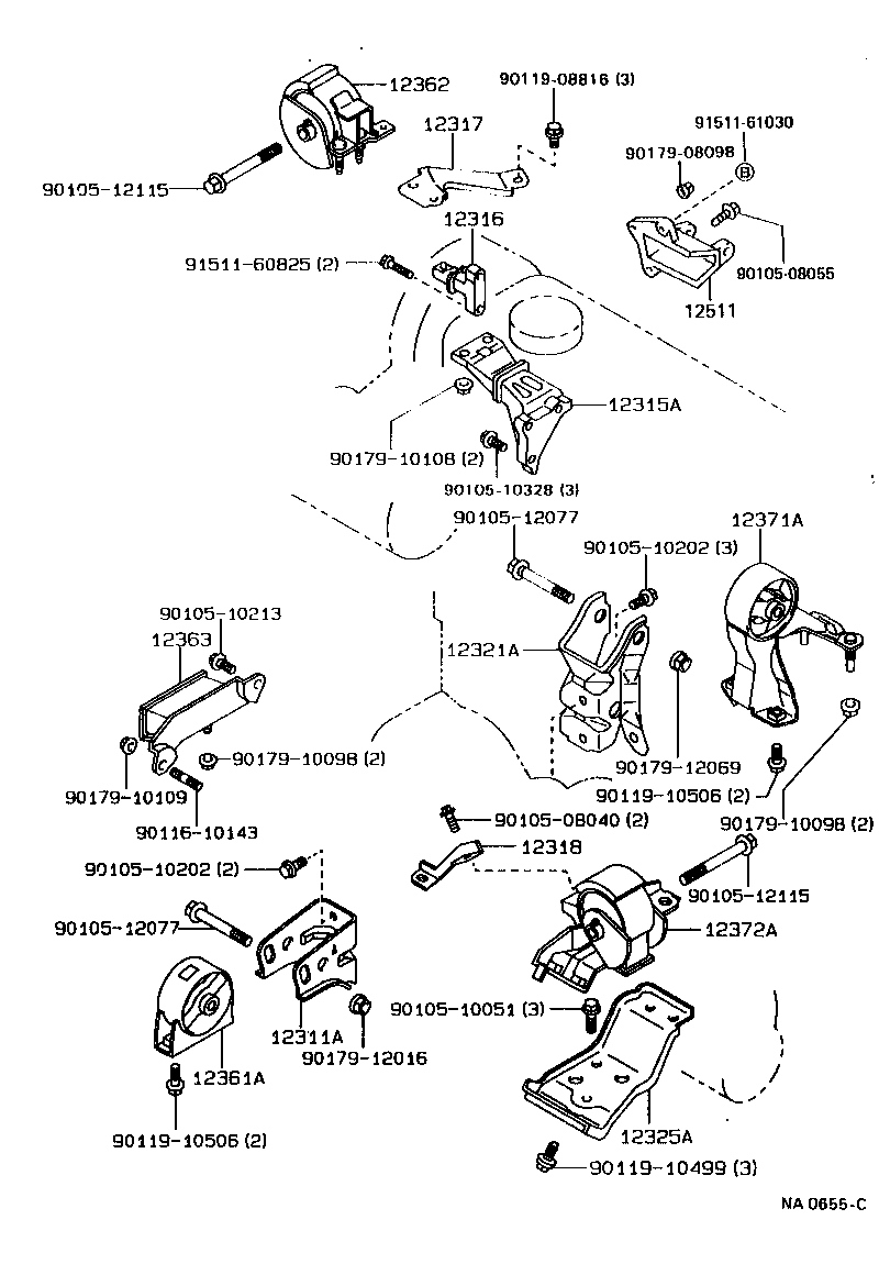 Exploded illustration NA0655C