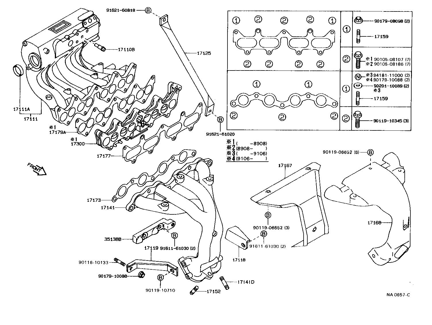 Exploded illustration NA0657C