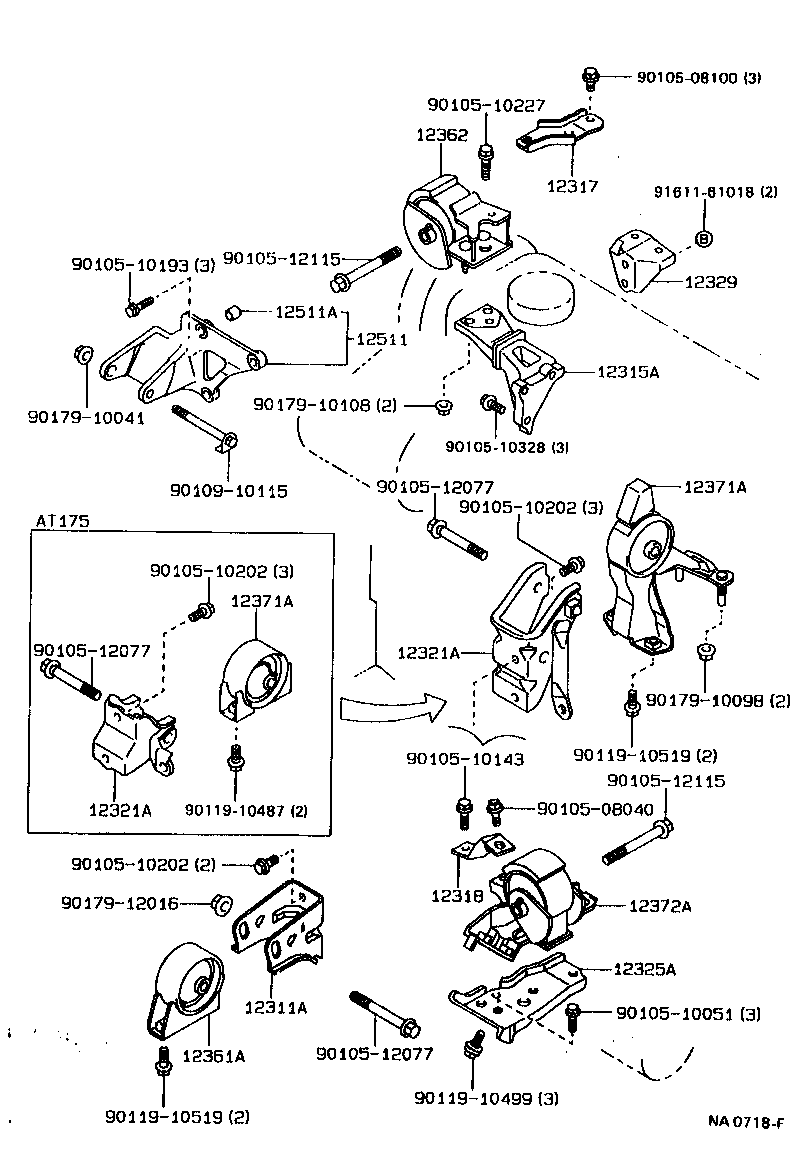 Exploded illustration NA0718F