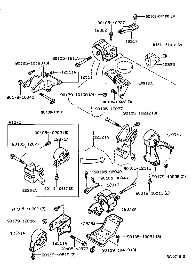 Exploded illustration NA0719G
