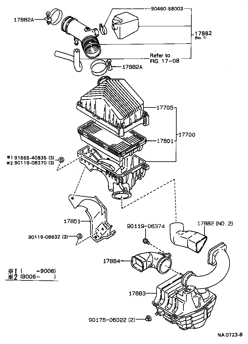 Exploded illustration NA0723B