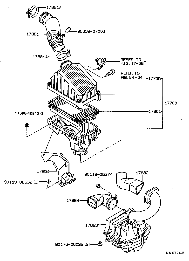 Exploded illustration NA0724B