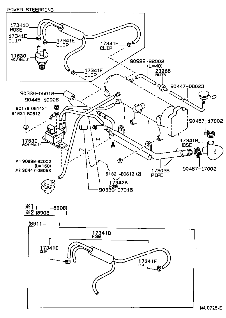 Exploded illustration NA0725E