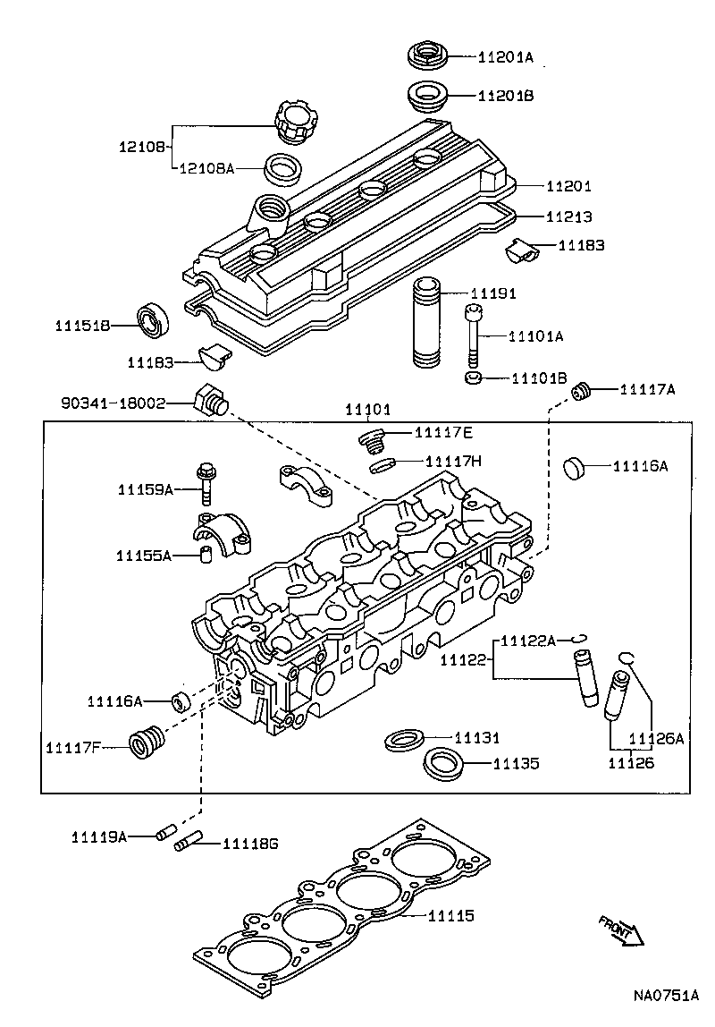 Exploded illustration NA0751A
