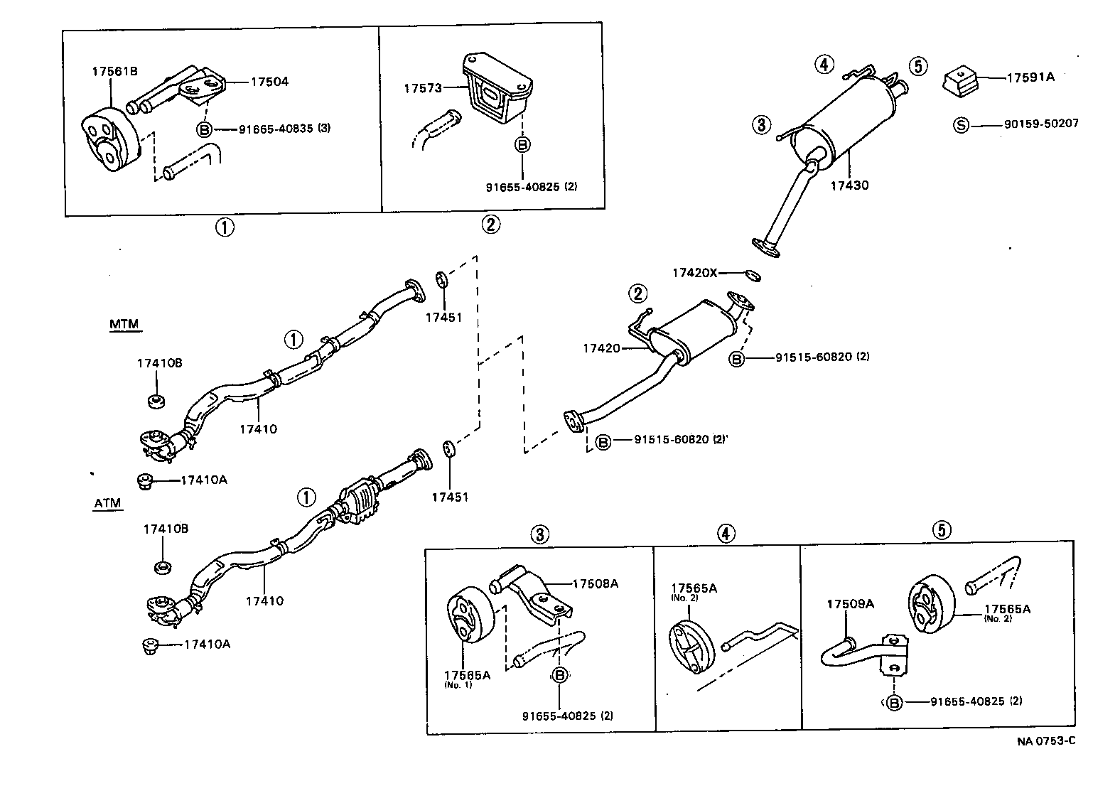 Exploded illustration NA0753C