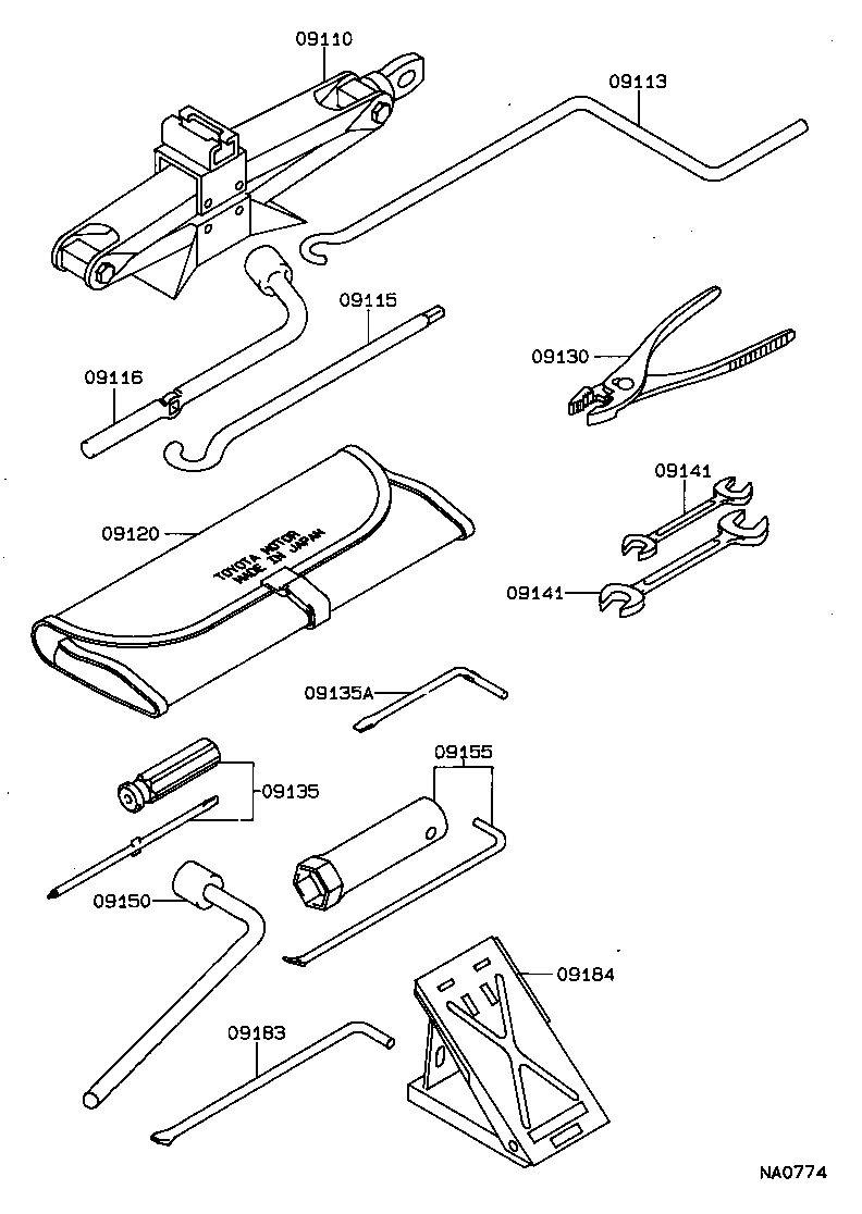 Exploded illustration NA0774