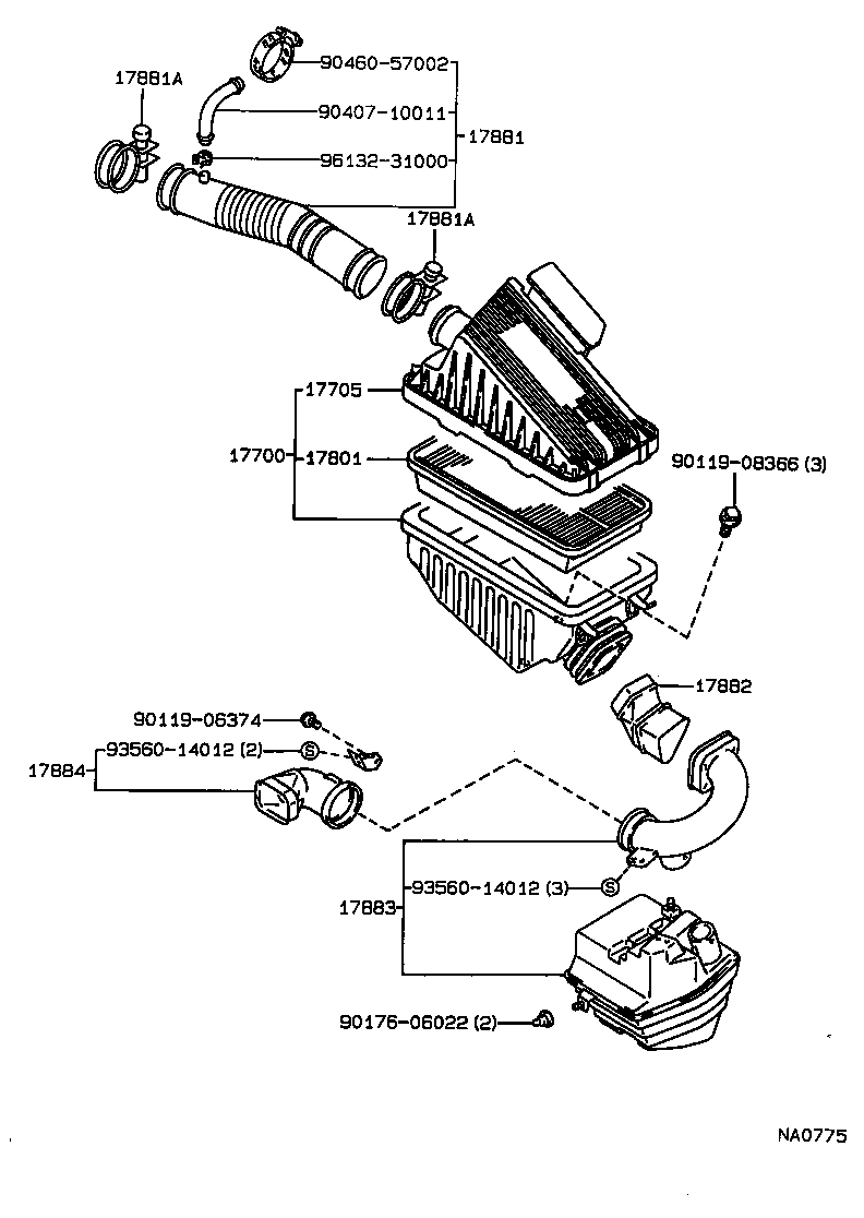 Exploded illustration NA0775