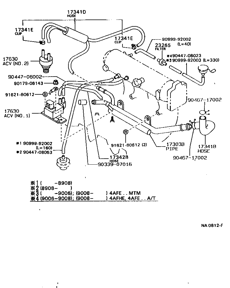 Exploded illustration NA0812F