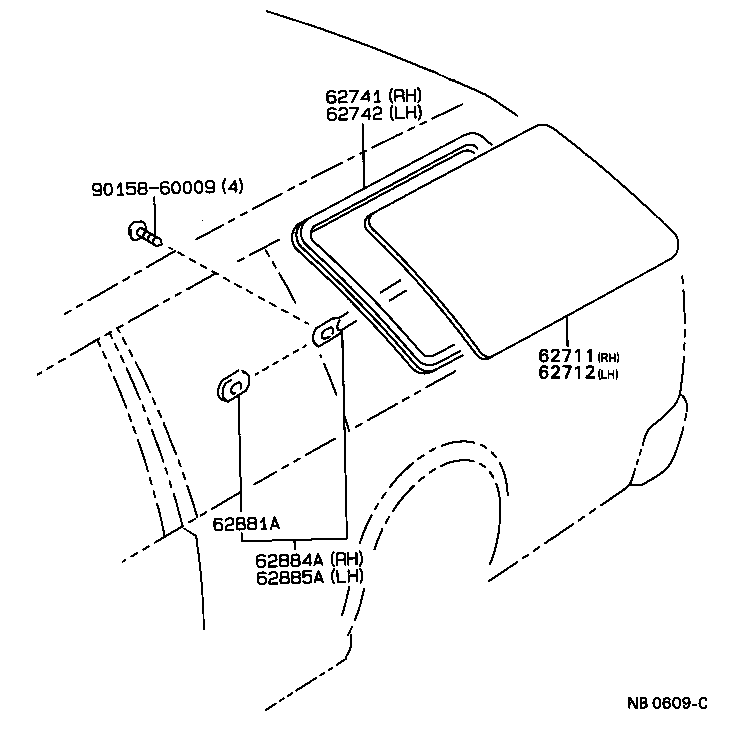 Exploded illustration NB0609C