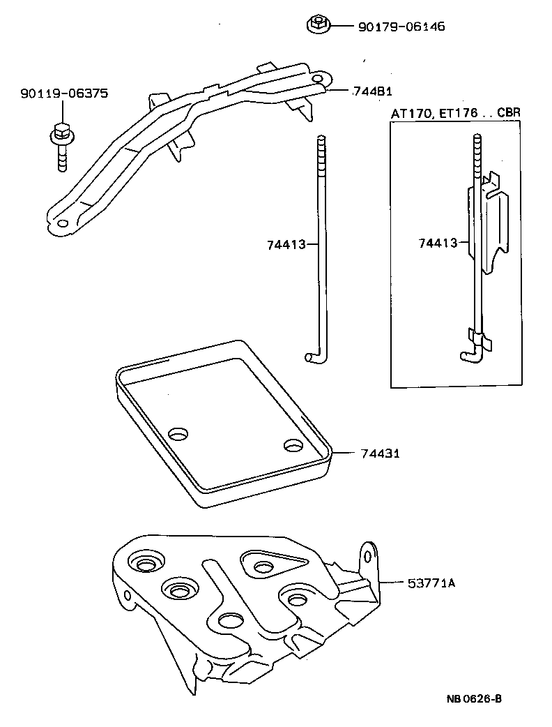 Exploded illustration NB0626B