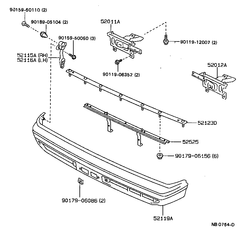 Exploded illustration NB0754D