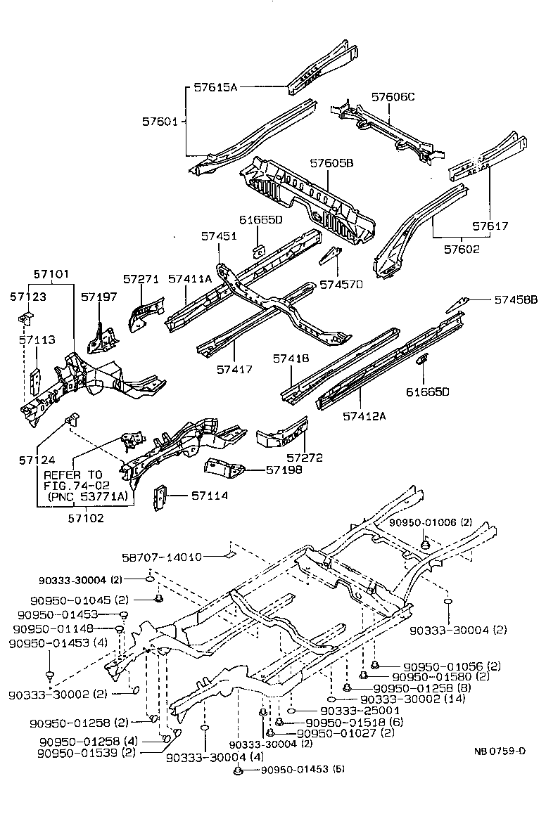 Exploded illustration NB0759D