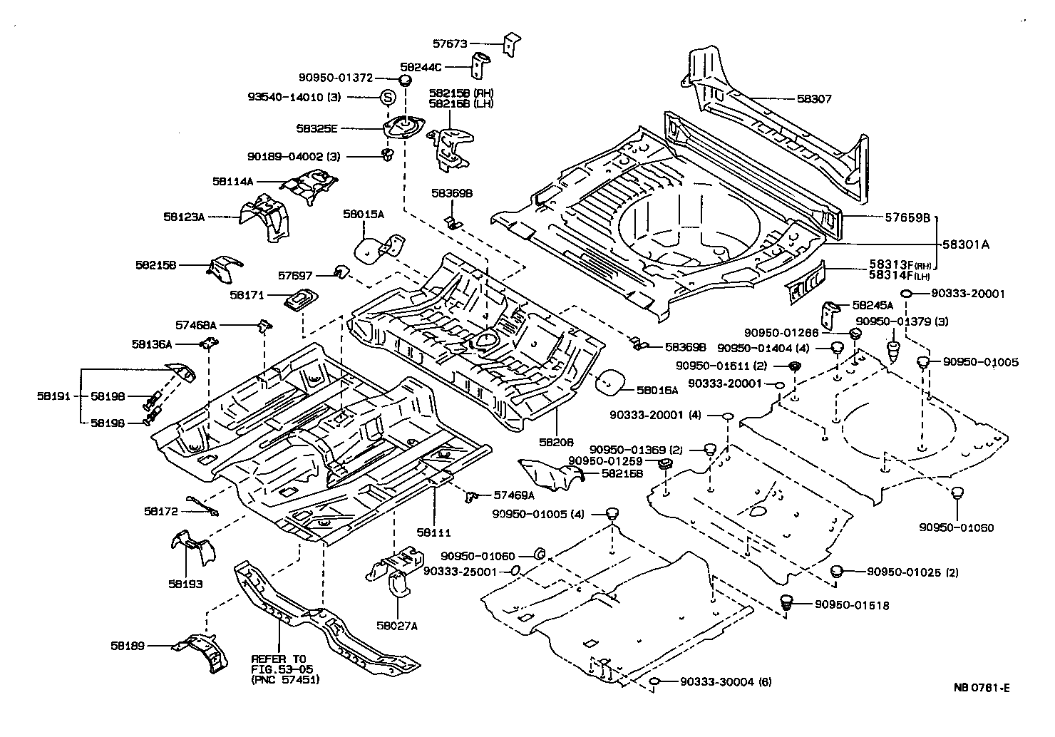 Exploded illustration NB0761E