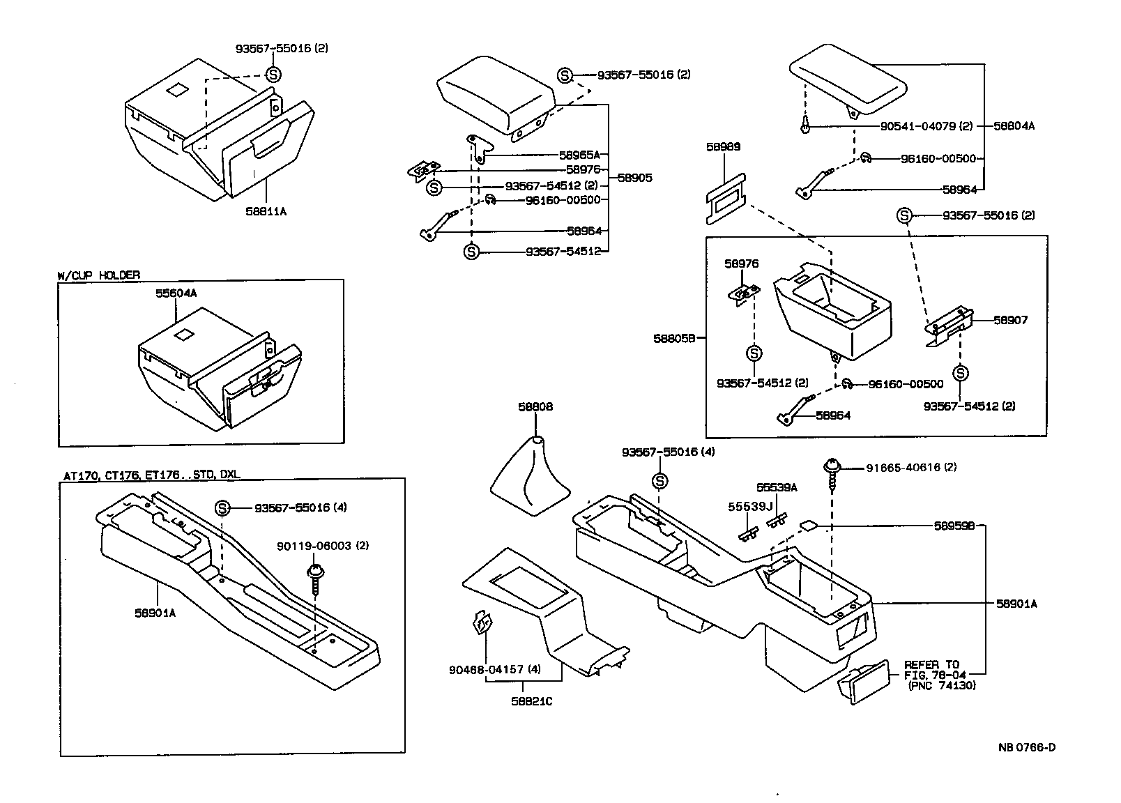 Exploded illustration NB0766D
