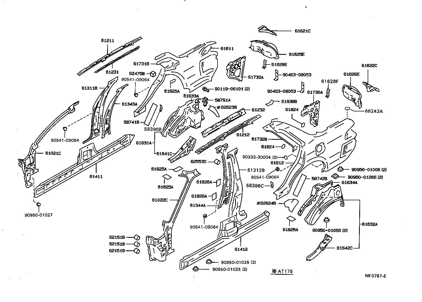 Exploded illustration NB0767E