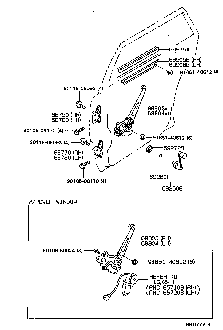 Exploded illustration NB0772B