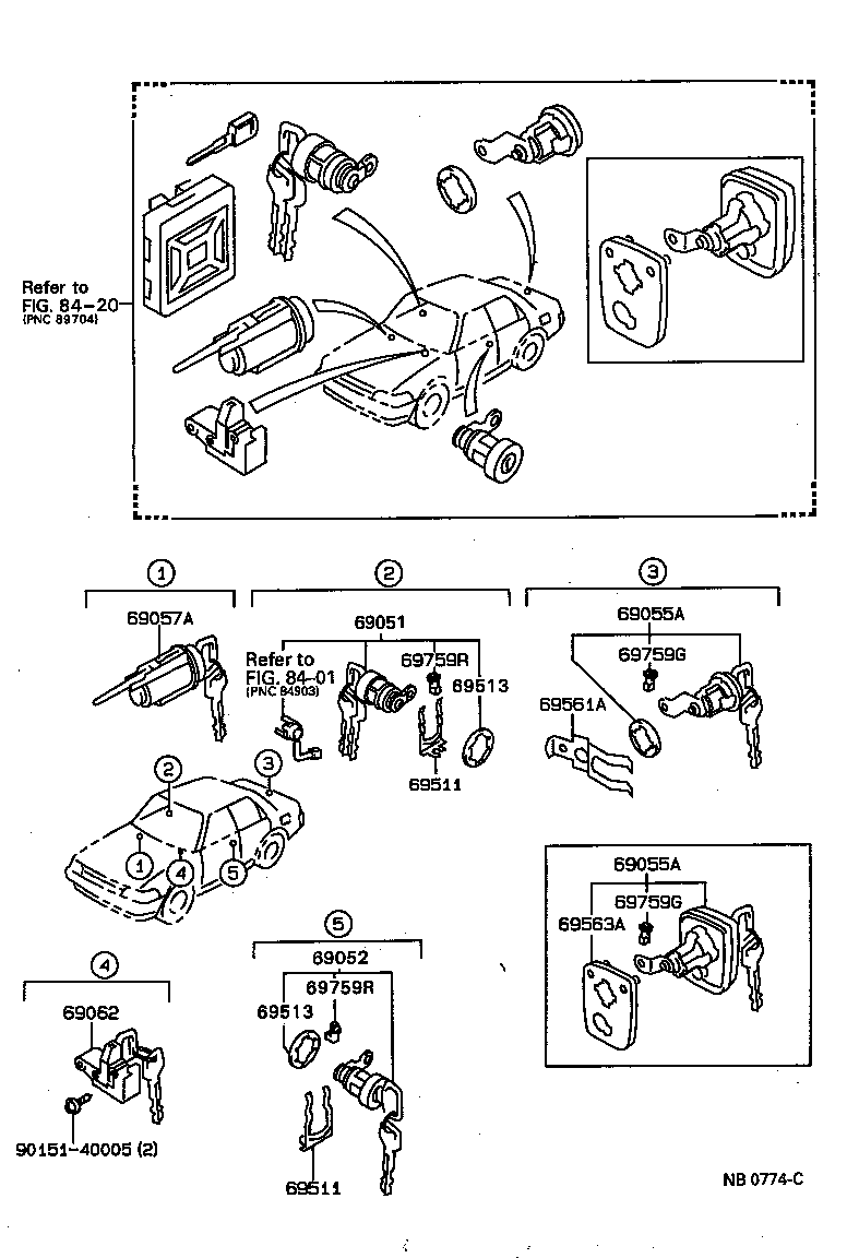 Exploded illustration NB0774C